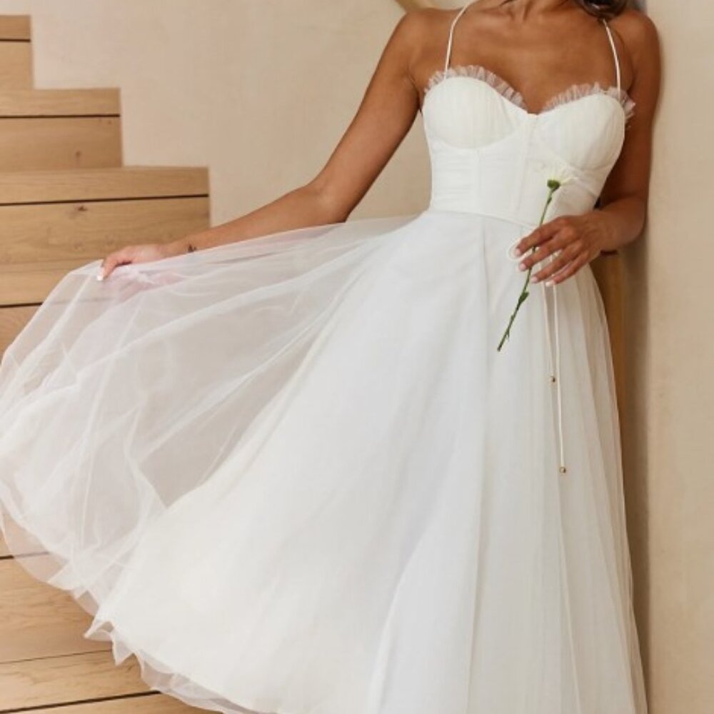 Selfie Leslie Smitten Sweatheart Chiffon Dress